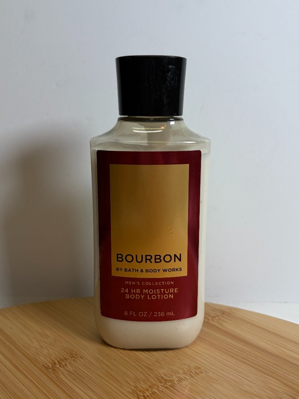 Bath & Body Works Bourbon Body Lotion 8 oz Mens Collection Shea Butter
